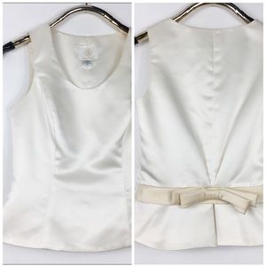 Vera Wang Wedding Dress Top Satin Bow Cream